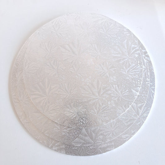 Masonite Silver Round Cake Boards